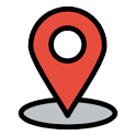 Icono Ubicación, mapa, pin, marca en Navigation